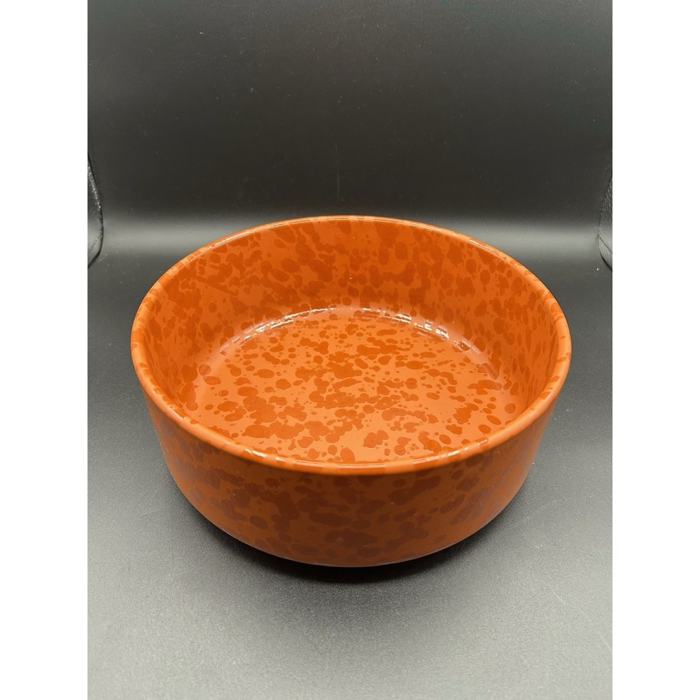 Fratelli Coli Terracotta Splatter Glaze Multi‑Purpose Italian Artisan Bowl